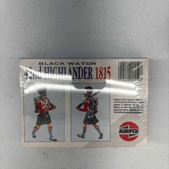 Airfix Black Watch 42nd Highlander 1815 #01552 Scale 1/32 New Sealed in Box - Picture 3 of 6